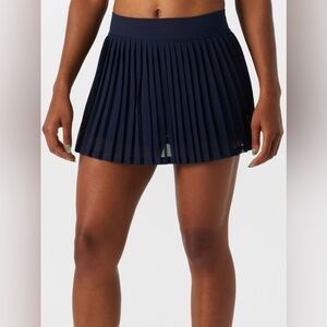 692. FREE PEOPLE Rally Ruffle Mini Skort in Navy Sz XS/S NWOT $68